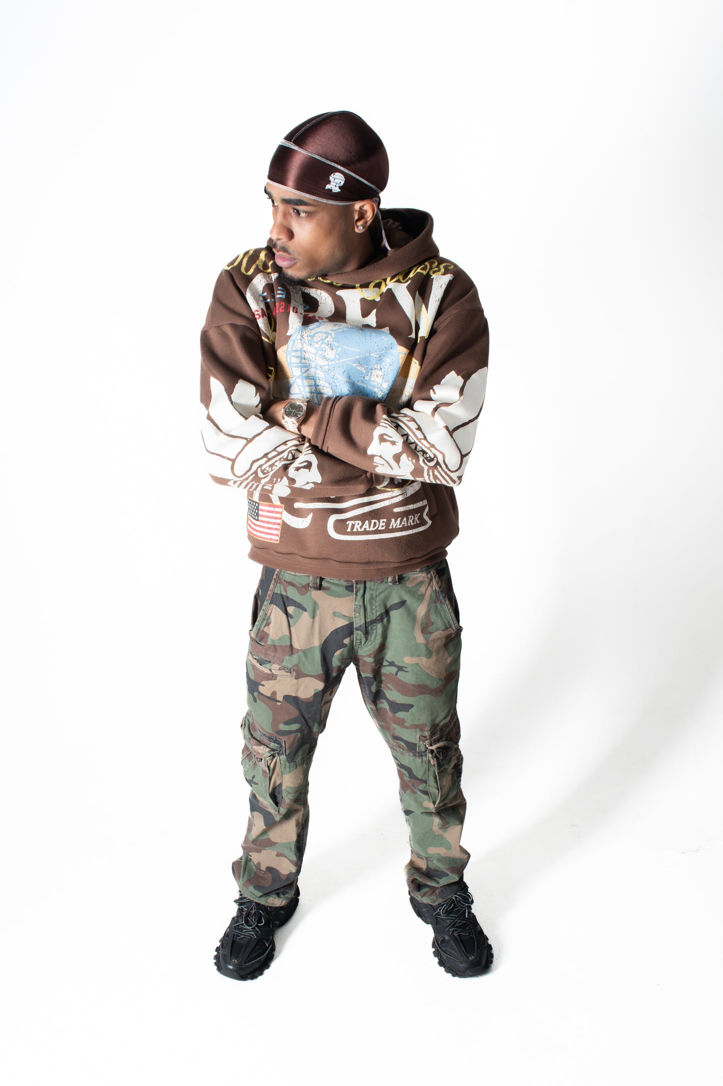 Mocha Brown w White Stitching