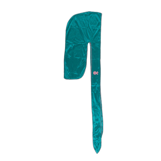 Peacock Blue w Pink Stitching