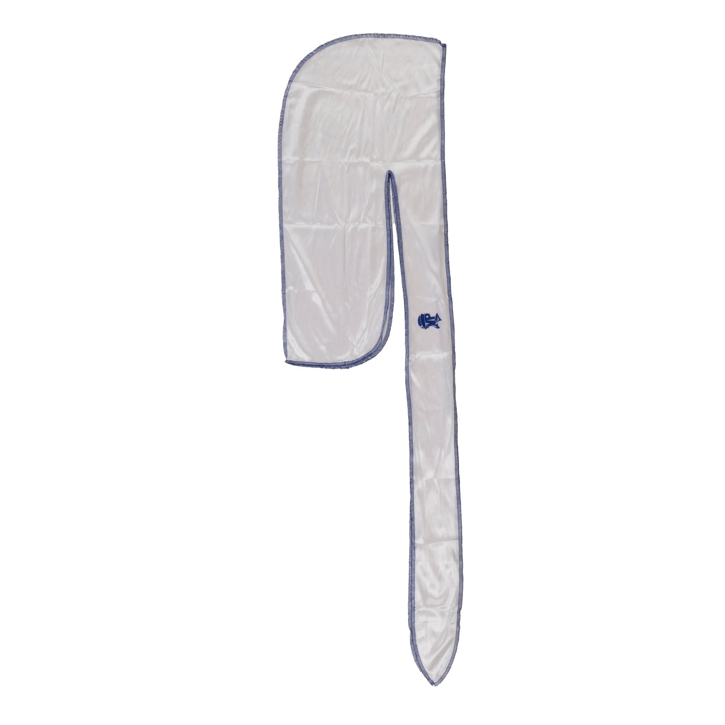 White w Royal Blue Stitching