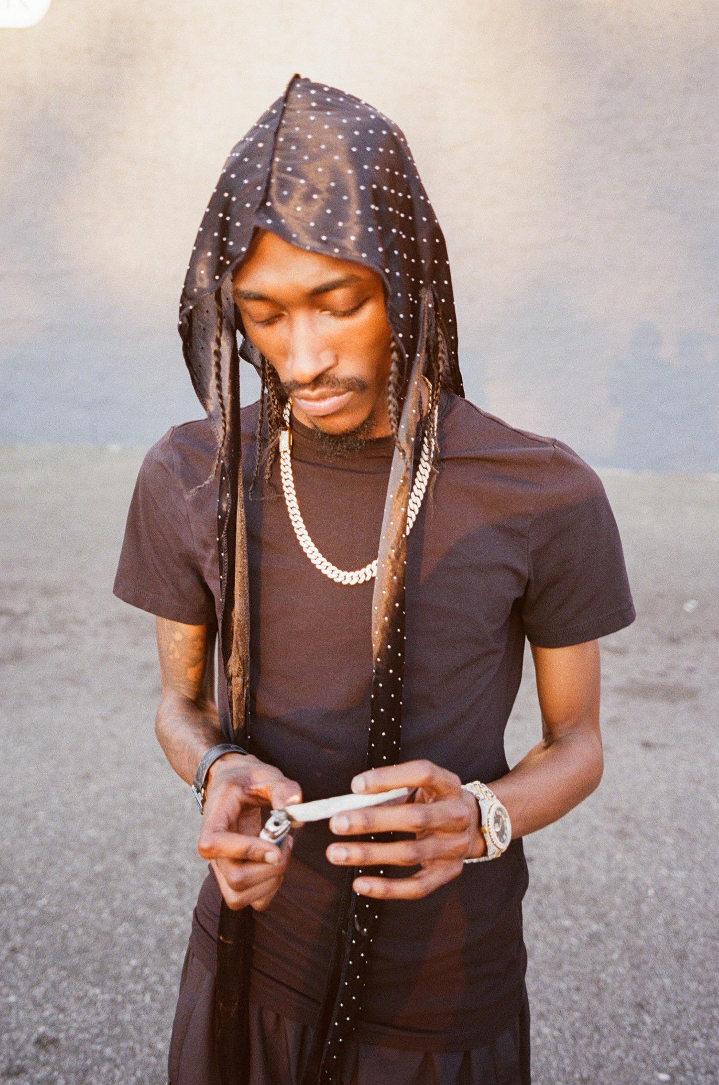 Black Durag w Stones